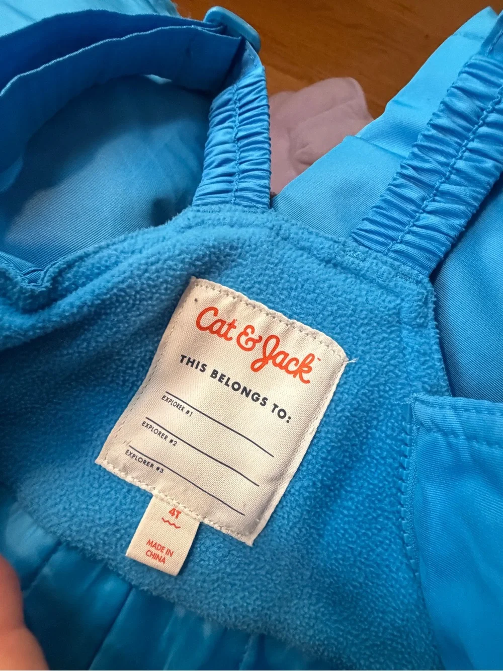 Cat & Jack 4T Toddler Snow Bib Pants Blue Insulated Winter Ski Snow Gear